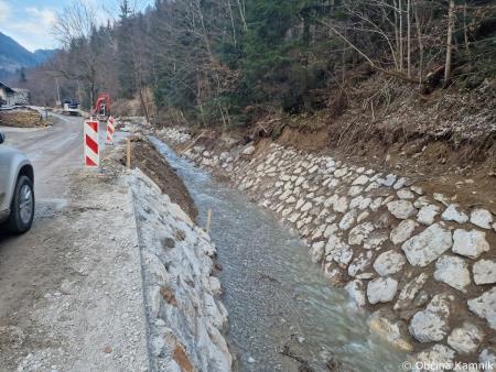 Sanacijska obnova vodotokov in hudournikov po poplavah na Krivčevem (7)